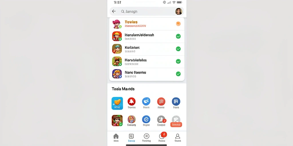 Tampilan berbagai mode permainan yang menarik.