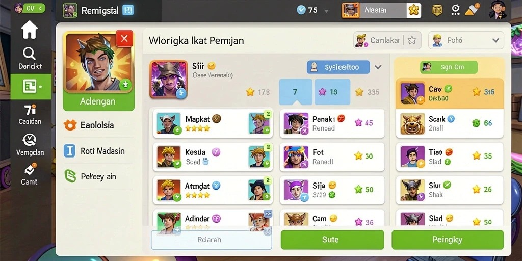 Gameplay yang seru dan penuh dengan tantangan.