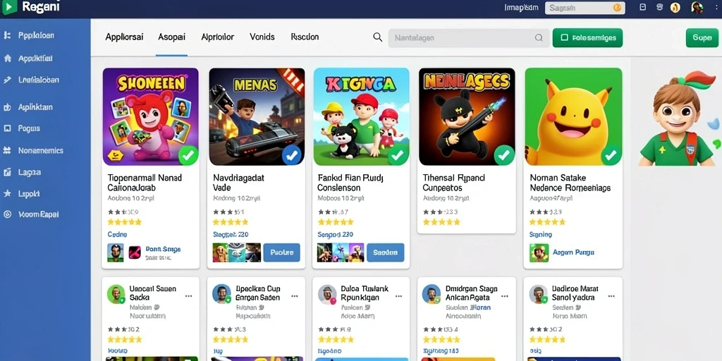 Fitur leaderboard yang menunjukkan peringkat pemain.