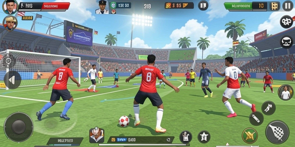 Screenshot memperlihatkan level permainan yang baru.